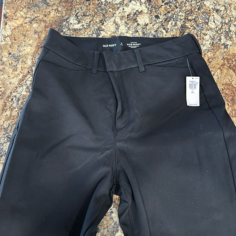 Black old navy pixie pants size 8 tall